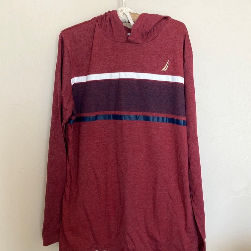 Nautical Hooded Long-sleeved Shirts, Size L, Bundle of 2, Like new.